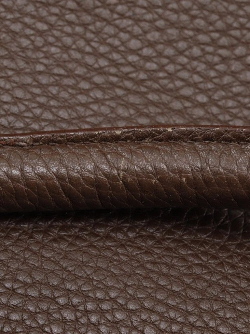 PRADA Logo embossing Handbag Tote Bag Brown Calfskin/Nylon unisex - Picture 10 of 12